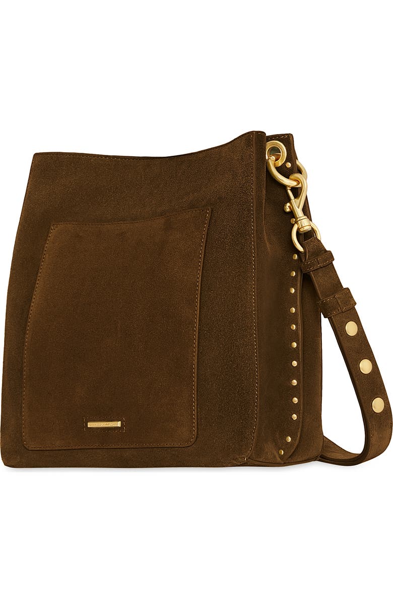 Rebecca Minkoff Darren Deerskin Leather Shoulder Bag, Alternate, color, Vintage