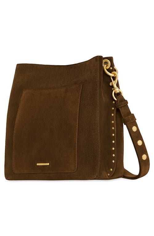 Rebecca Minkoff Darren Deerskin Leather Shoulder Bag In Brown