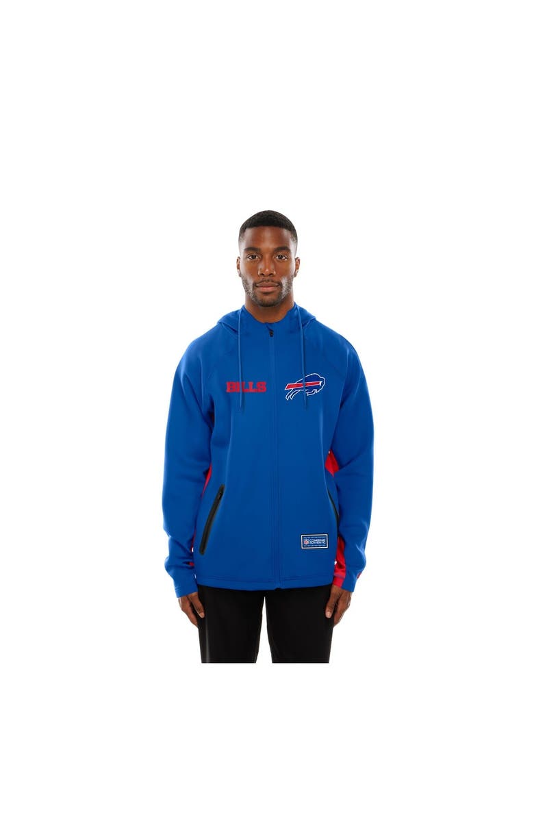 New Era Men's New Era Royal Buffalo Bills Combine Authentic Raglan Scuba Full-Zip Hoodie, Alternate, color,