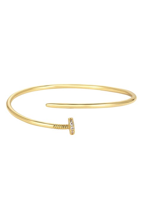 Cubic Zirconia Nail Bangle