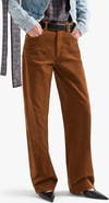 7 For All Mankind Stovepipe High Waist Straight Leg Jeans