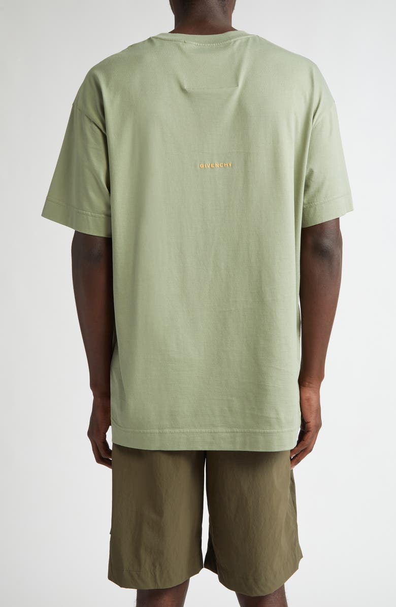 Givenchy 4G Embroidered Cotton Crewneck T-Shirt, Alternate, color,