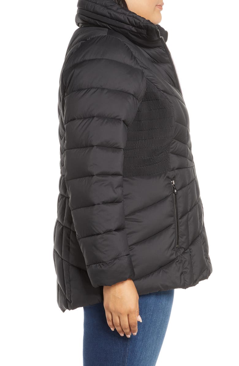 Bernardo Packable Water Resistant Down & EcoPlume Coat, Alternate, color, 