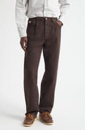 Noah Brushed Back Pleated Organic Cotton Jeans