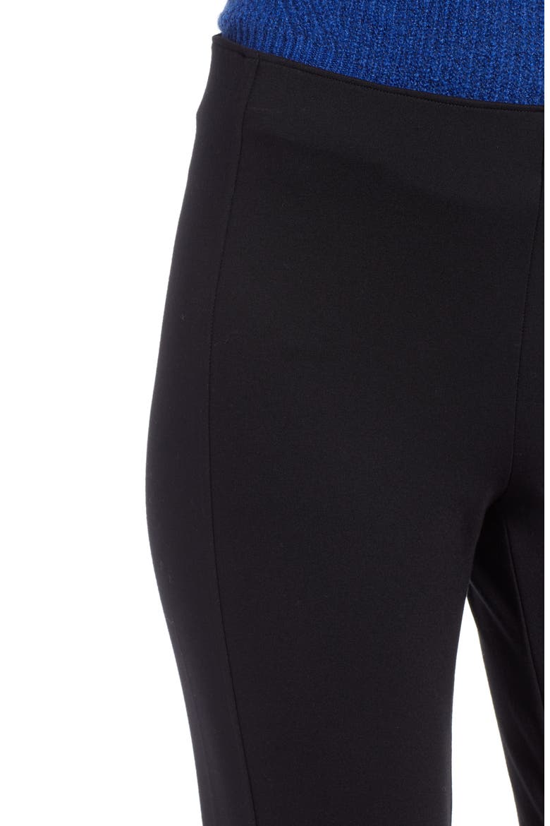 Skinny Ponte Knit Pants, Alternate, color, BLACK