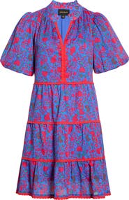 SUGARLIPS Tanya Floral Tiered Cotton Dress