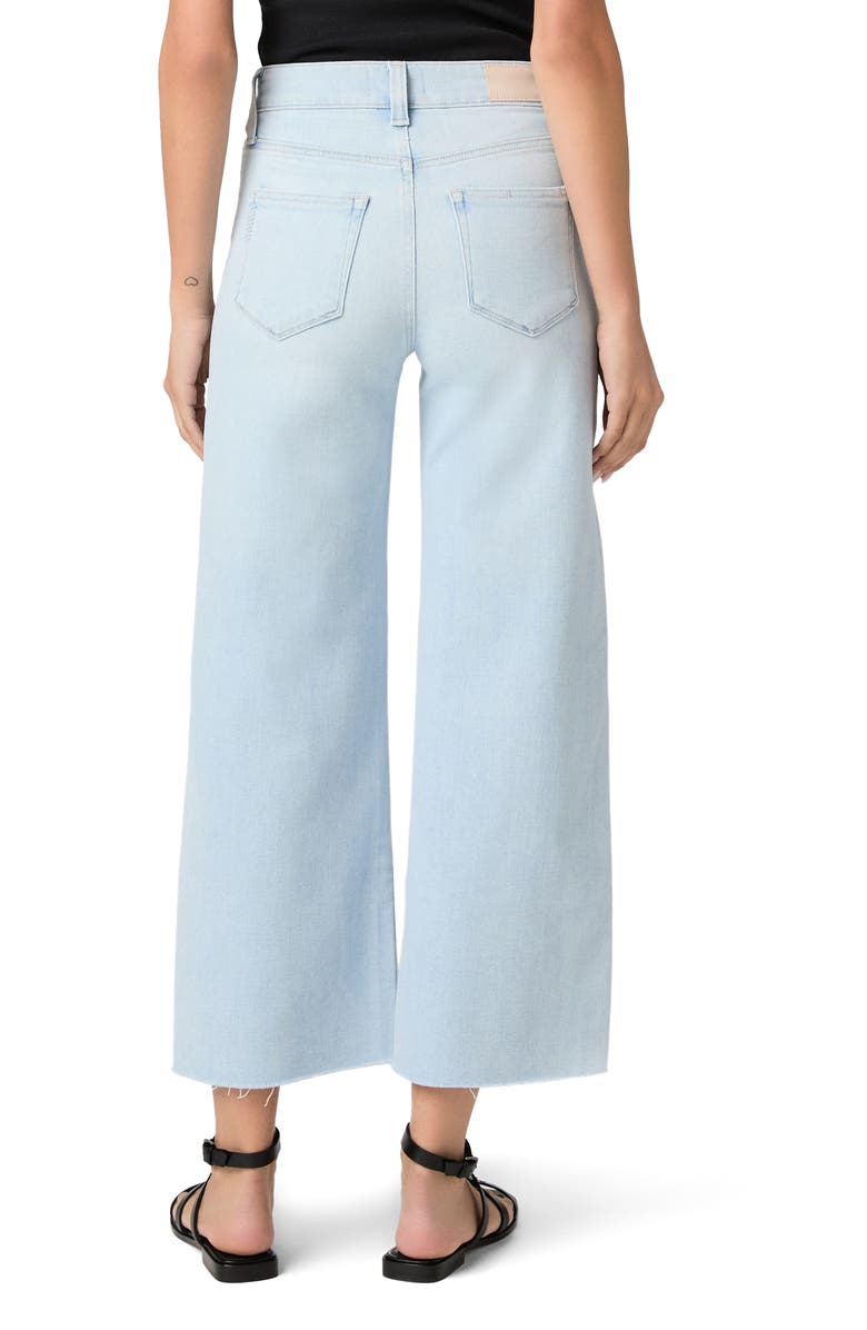 PAIGE Anessa Raw Hem Ankle Wide Leg Jeans, Alternate, color, Motif