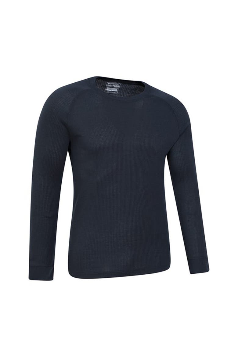Talus Round Neck Long-Sleeved Thermal Top, Alternate, color, Navy
