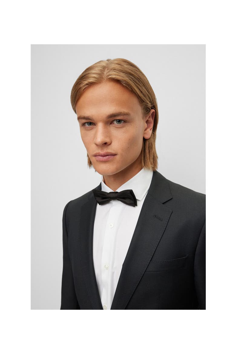 Pre-Tied Silk Bow Tie, Alternate, color, BLACK