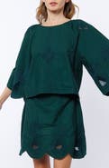 CIEBON Roxanne Embroidered Cotton Top