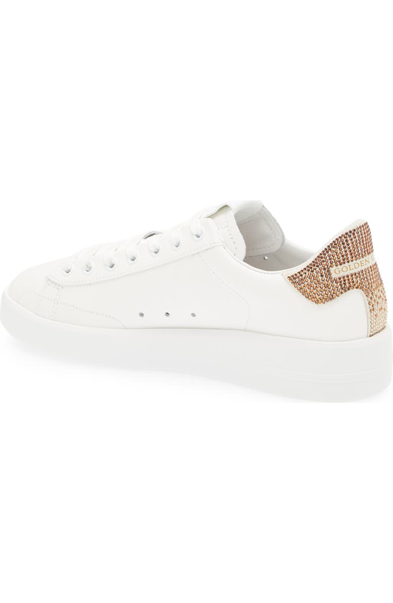 Golden Goose Purestar Sneaker, Alternate, color, Optic White/ Brown/ Beige