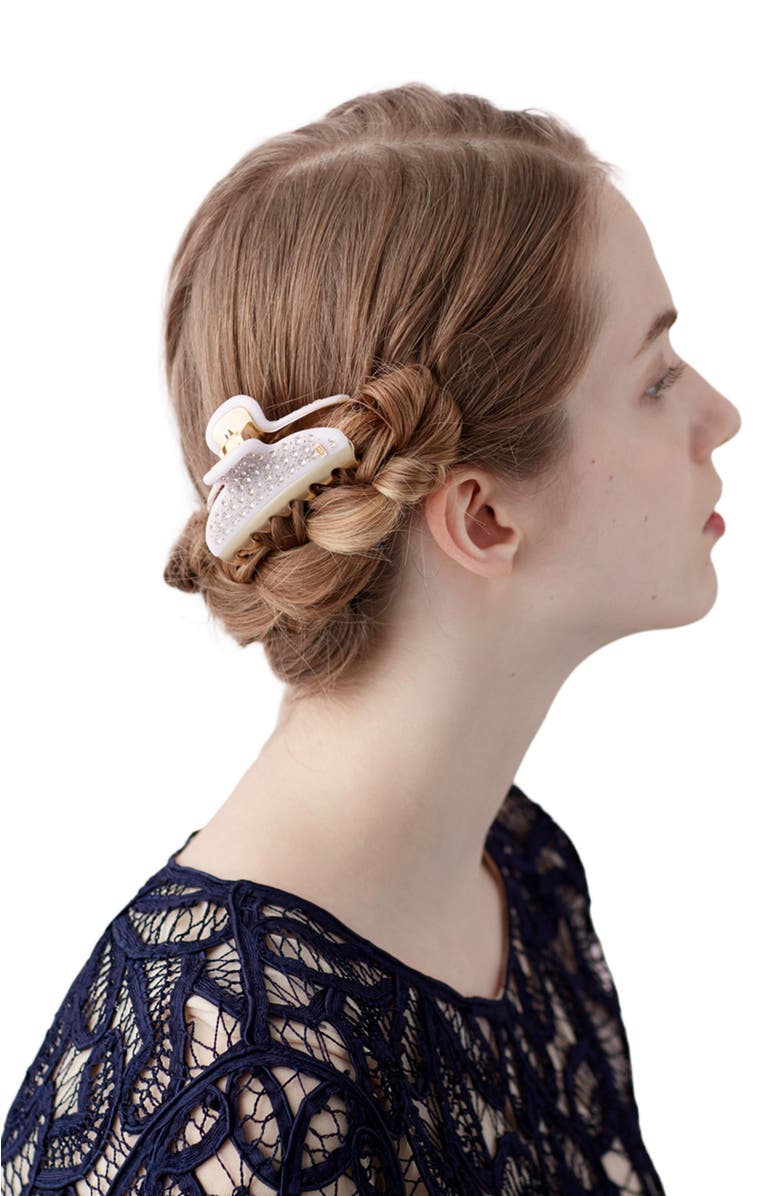 Alexandre de Paris Vendome hair clip, Alternate, color, Beige