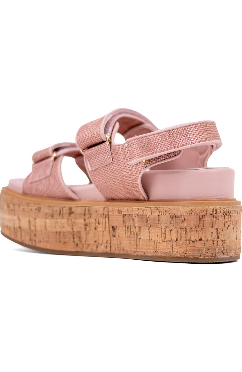 SHUSHOP Lucille Platform Sandal, Alternate, color, Blush Woven
