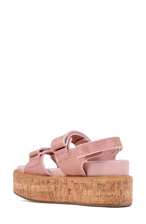 Shushop Lucille Platform Sandal In Pink