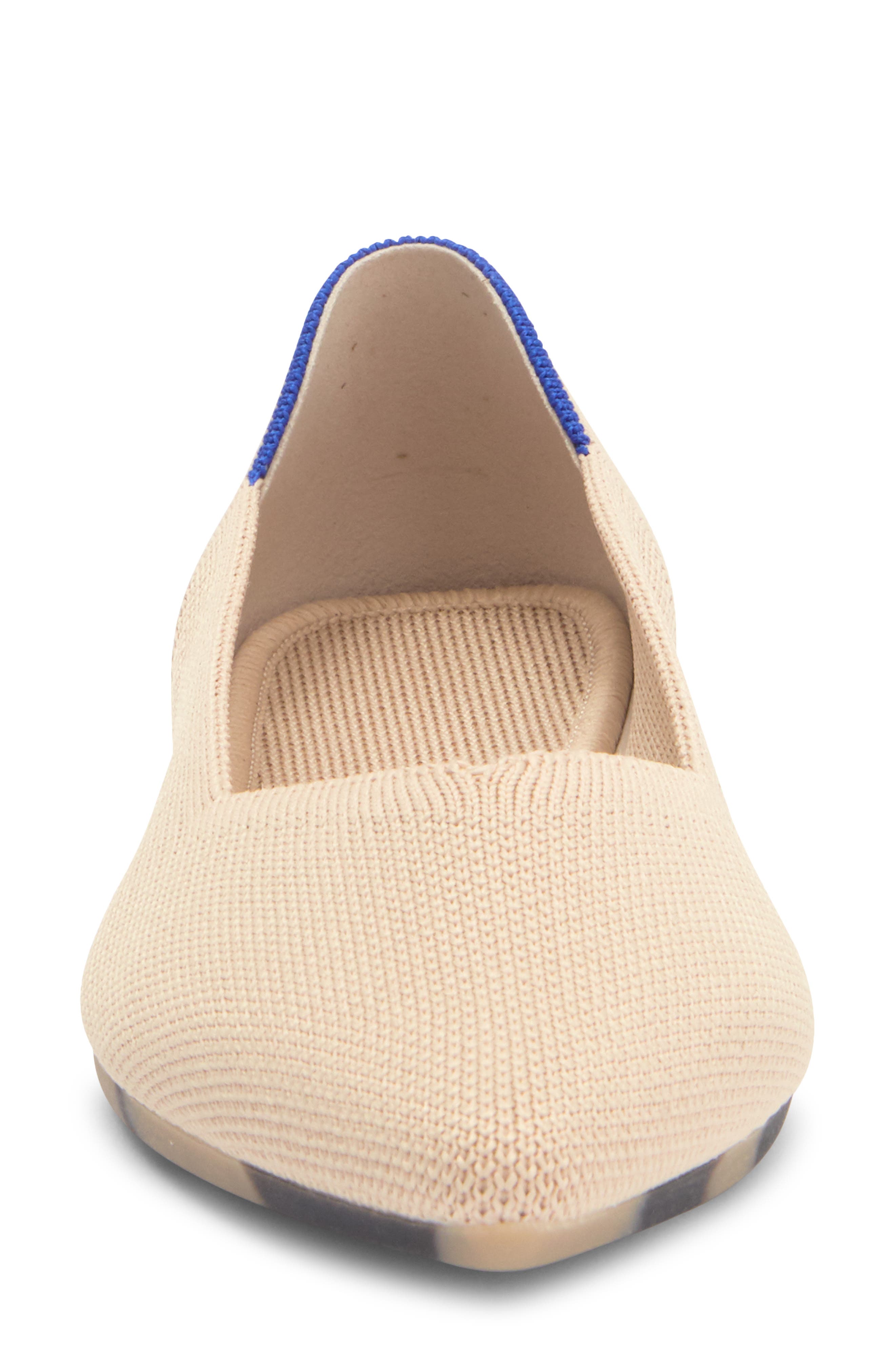 Pointy Toe Flat, Alternate, color, ECRU