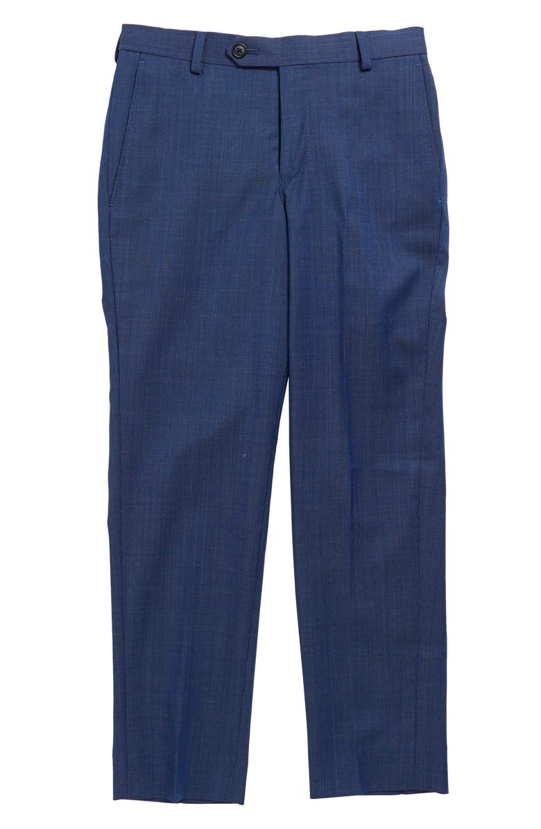 Michael Kors Collection Kids' Blue Wool Blend Dress Pants, Main, color, 
