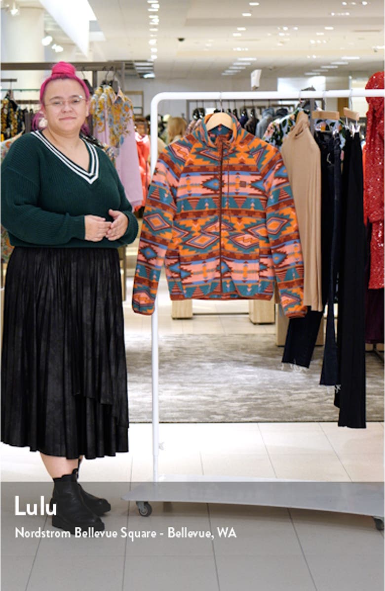 Boundary Lite Print Water Repellent Zip-Up Fleece Jacket, sales video thumbnail