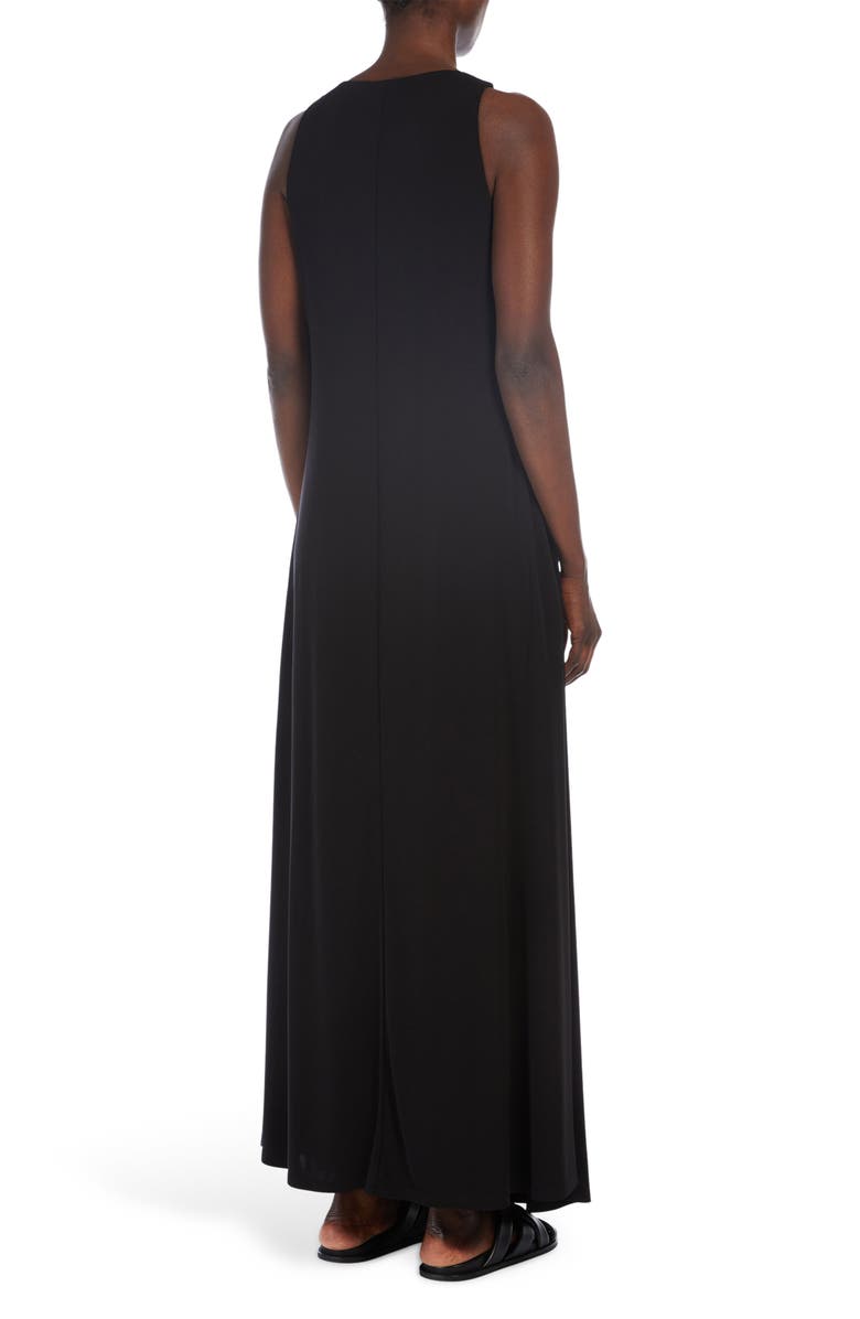 MM by Max Mara Accento Sleeveless Maxi Dress, Alternate, color, Black