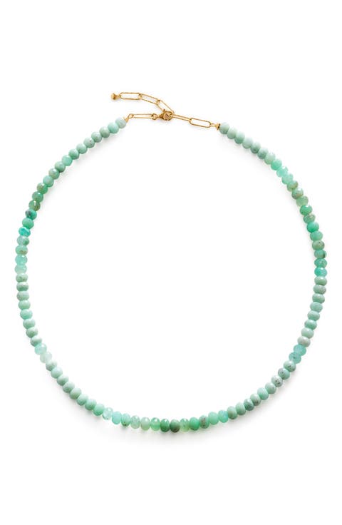 GP Hope Chryoprase Beaded Necklace
