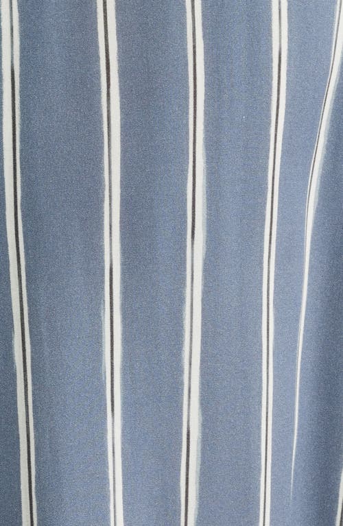 Rag & Bone Avery Viscose Camp Shirt In Blue