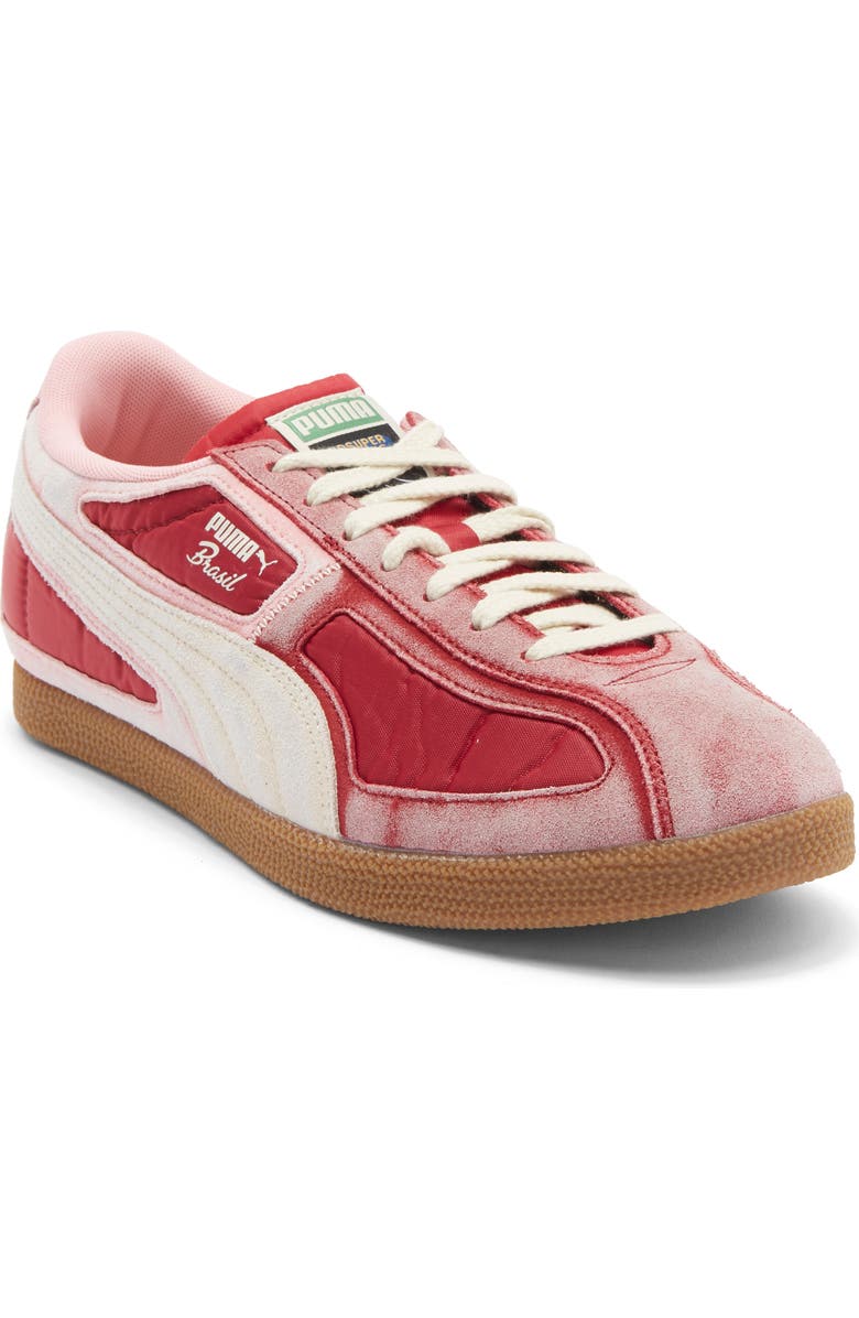 PUMA x KidSuper Brasil Sneaker, Main, color, Dark Crimson/ Alpine Snow