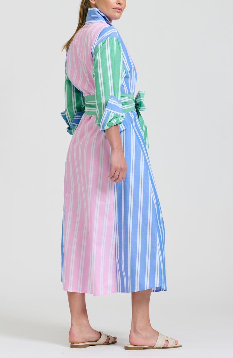 SHIRTY Bijou Cotton Shirtdress, Alternate, color, Stripe Combo
