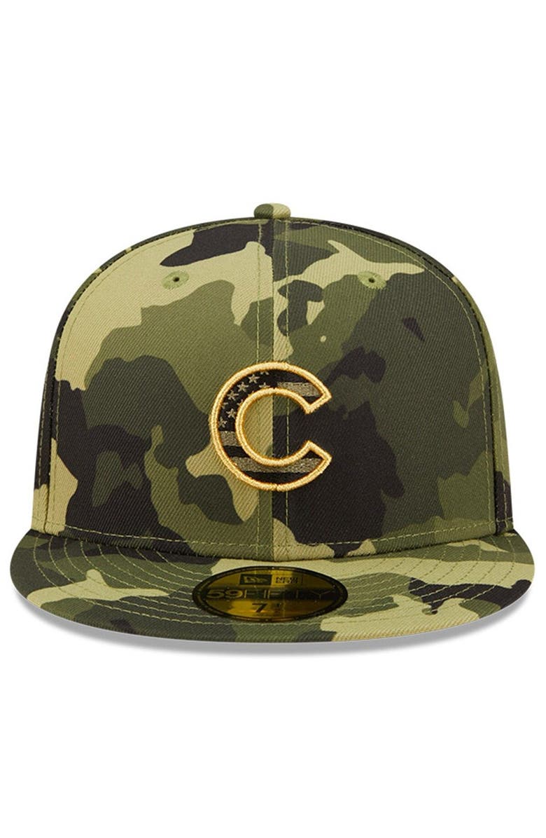 New Era Men's New Era Camo Chicago Cubs 2022 Armed Forces Day On-Field 59FIFTY Fitted Hat, Alternate, color, 