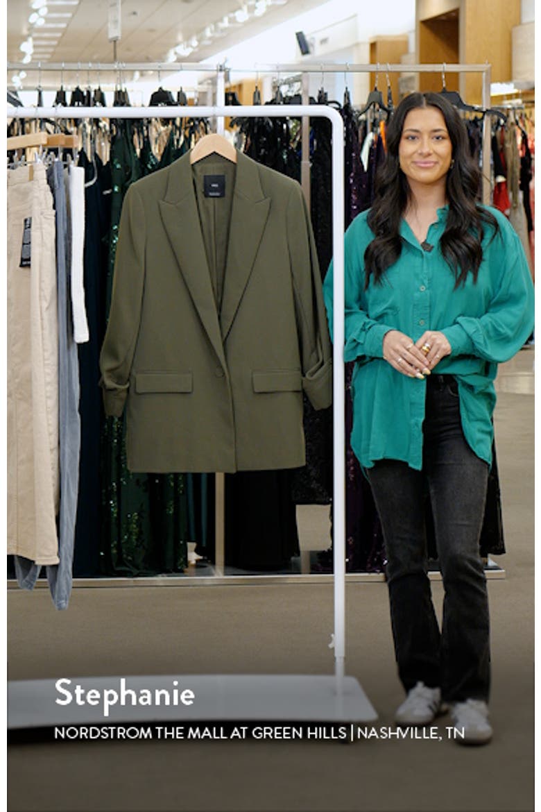 Gathered Sleeve Blazer video