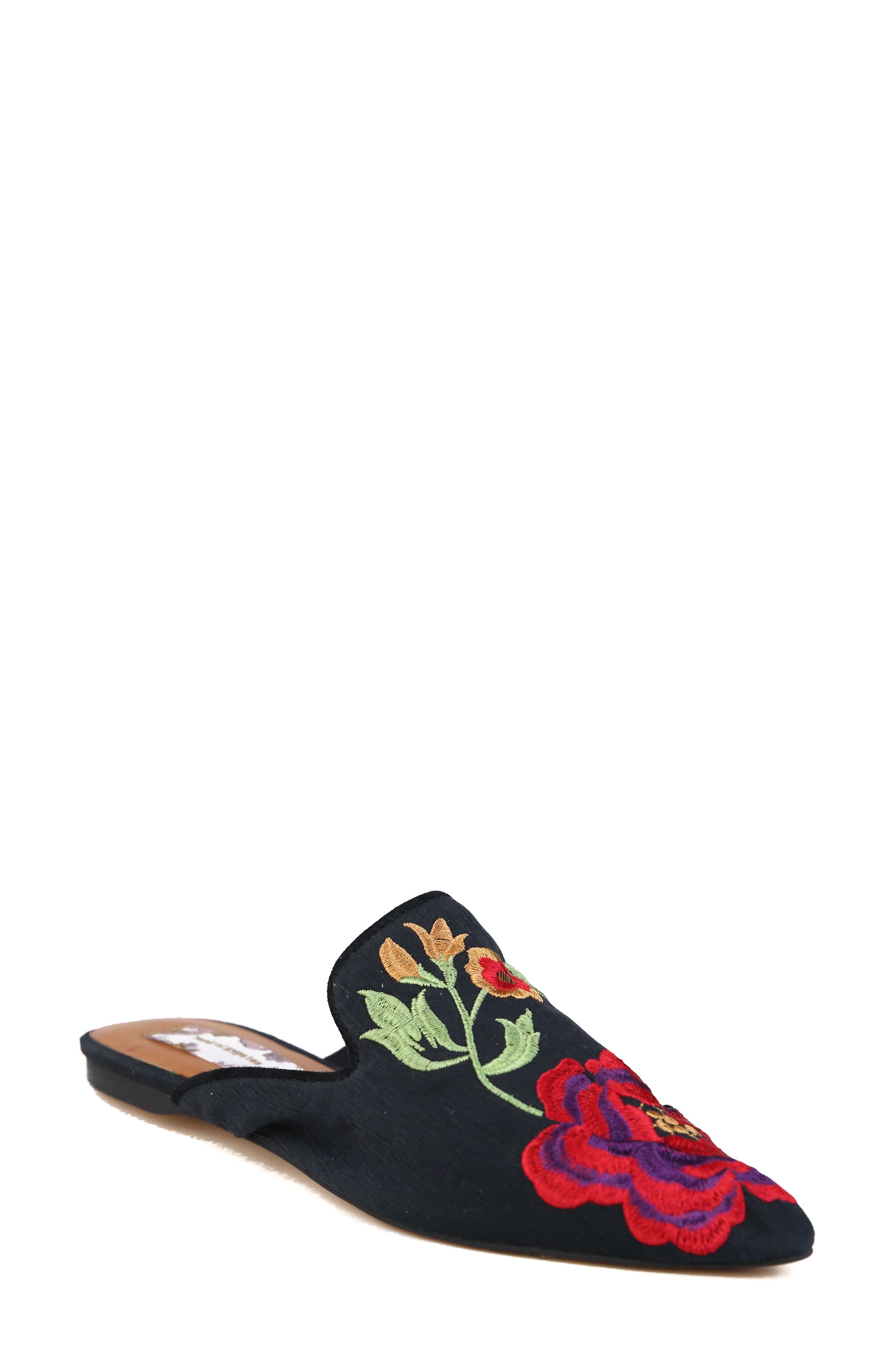 B*O*G COLLECTIVE Band of Gypsies Landslide Embroidered Mule Flat, Main, color, 