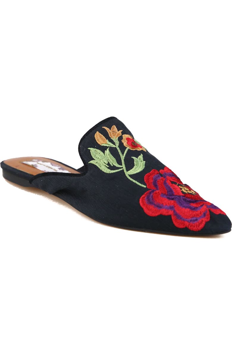 B*O*G COLLECTIVE Band of Gypsies Landslide Embroidered Mule Flat, Main, color,