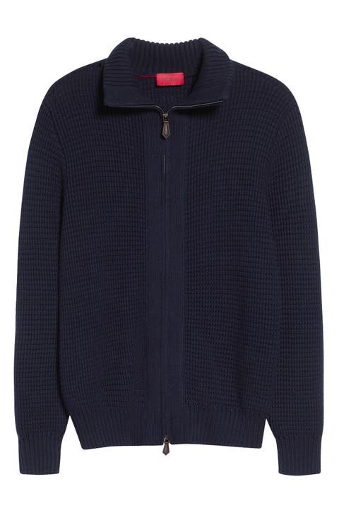 Wool Bomber Cardigan