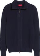 ISAIA Wool Bomber Cardigan