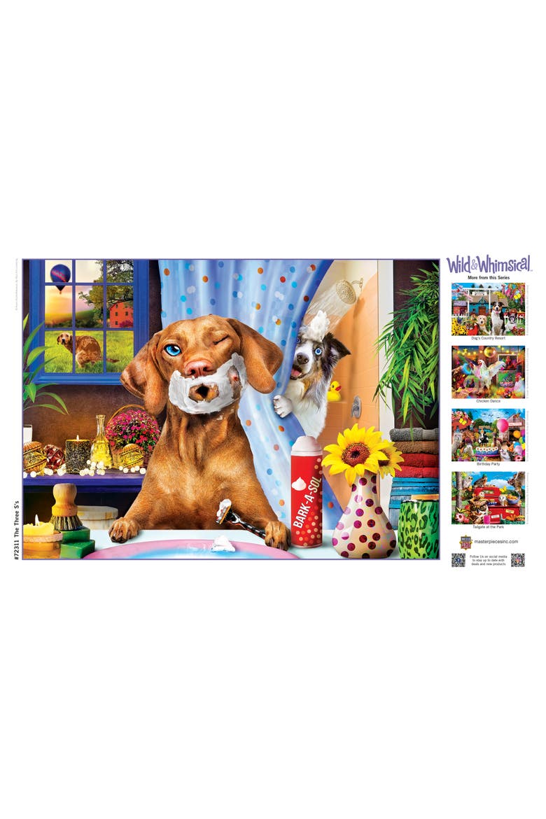 The Three S's 1000 Piece Jigsaw Puzzle, Alternate, color, Multicolor