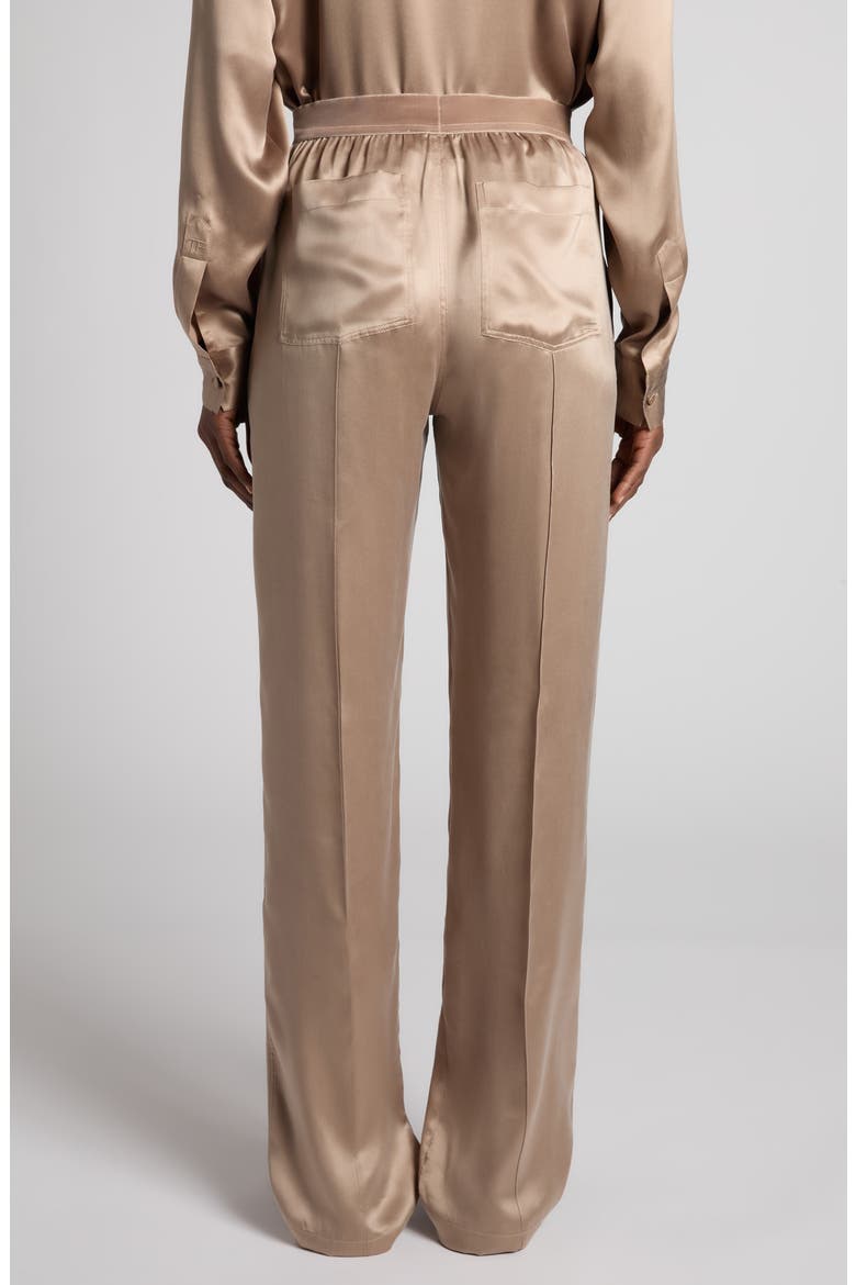 Silk Satin Pajama Pants, Alternate, color, DESERT TAUPE