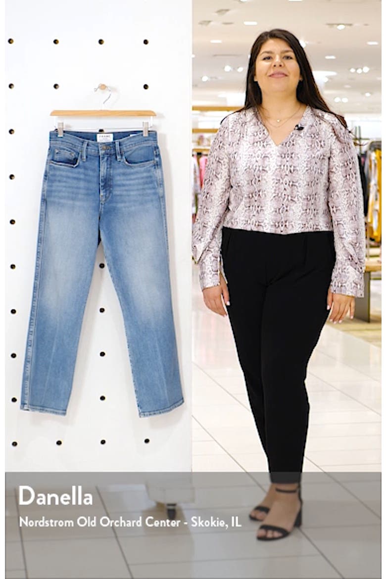 Le Sylvie High Waist Kick Boot Crop Jeans video