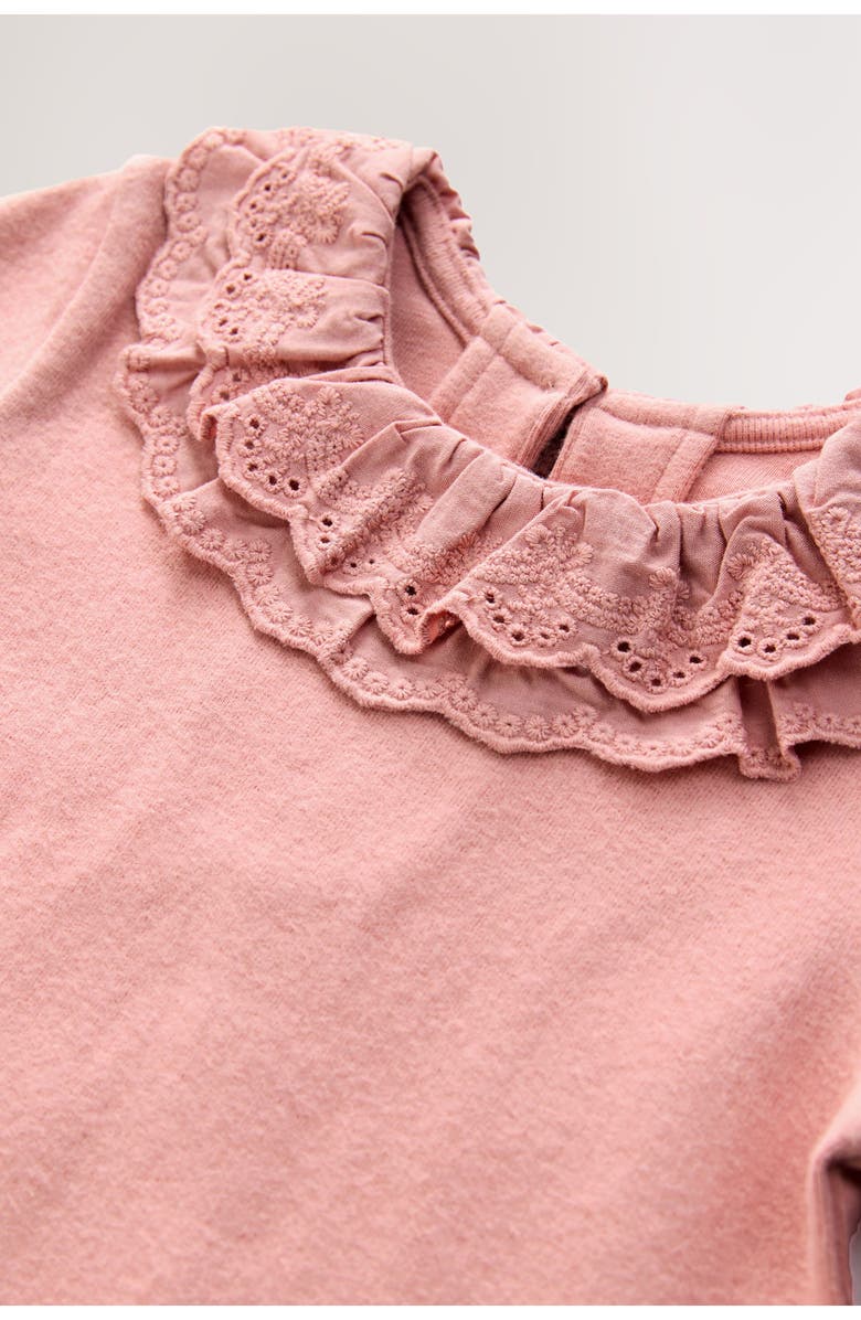 NEXT Kids' Eyelet Collar Top, Alternate, color, Pink