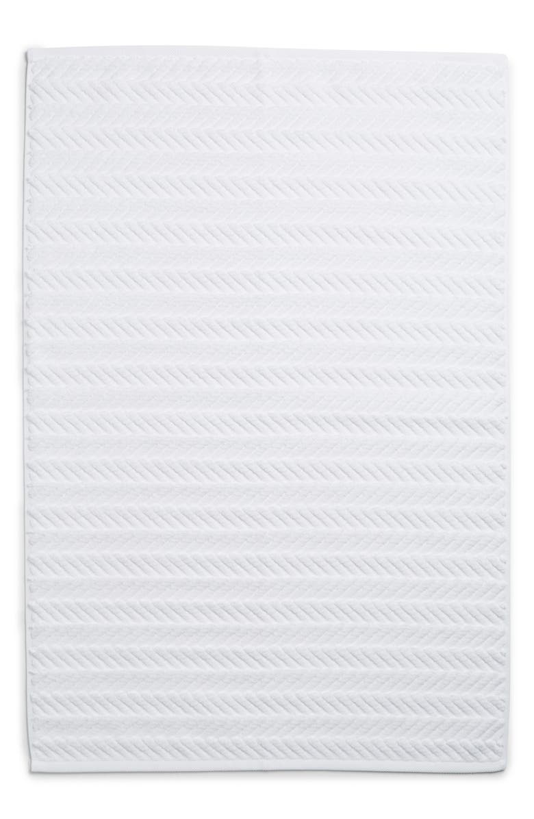 Matouk Seville Cotton Tub Mat, Main, color, White