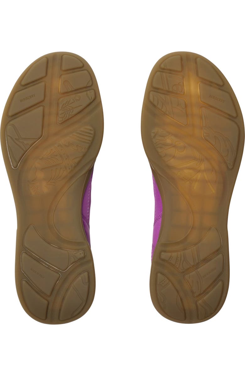 Burberry Leather Matrix Sneakers, Alternate, color, Palma