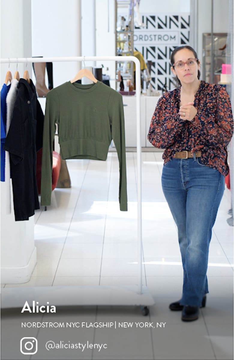 Free Play Rib Long Sleeve Crop T-Shirt, sales video thumbnail