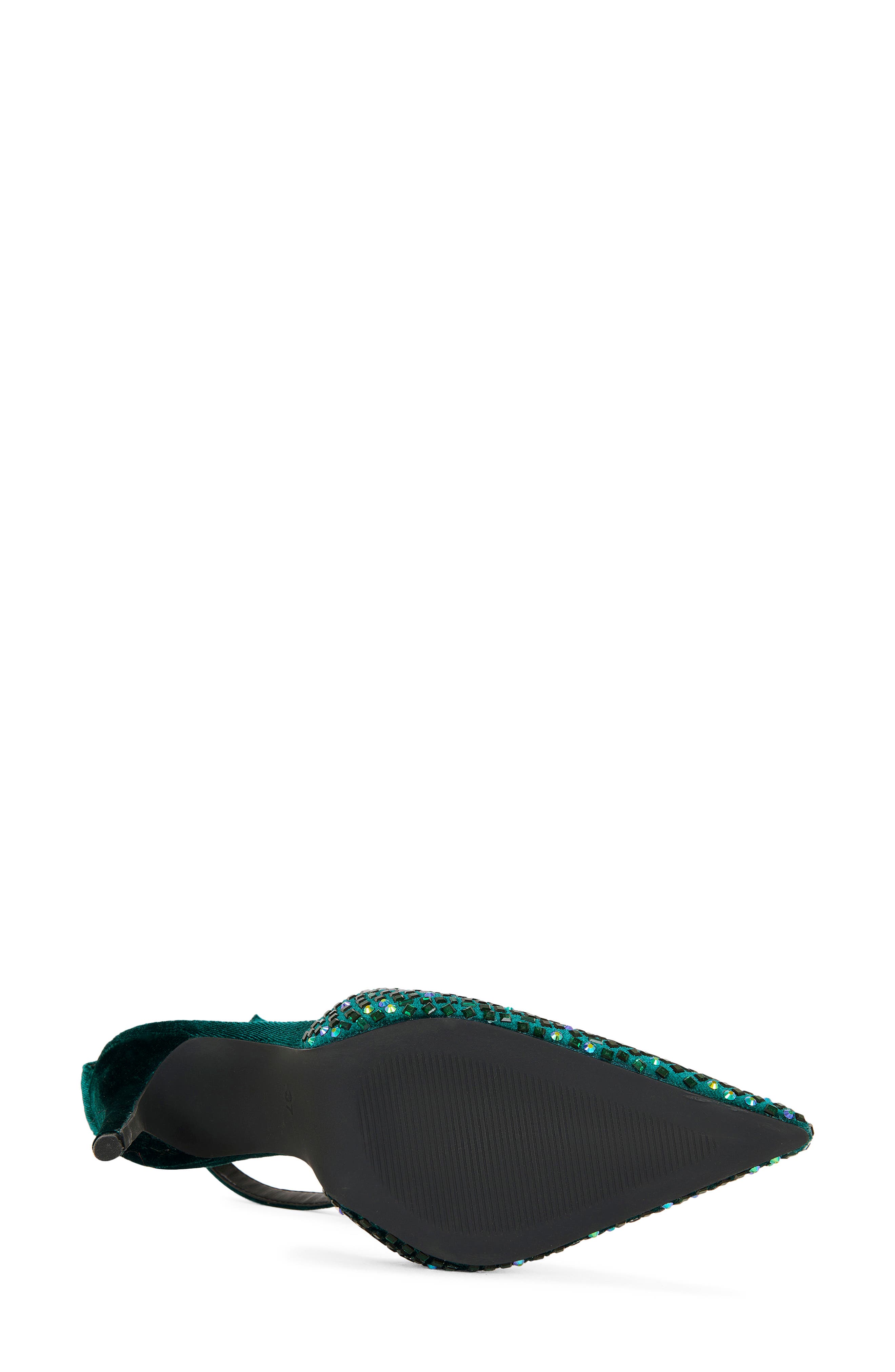 AZALEA WANG Waraia Ankle Strap Pointed Toe Pump, Alternate, color, Emerald