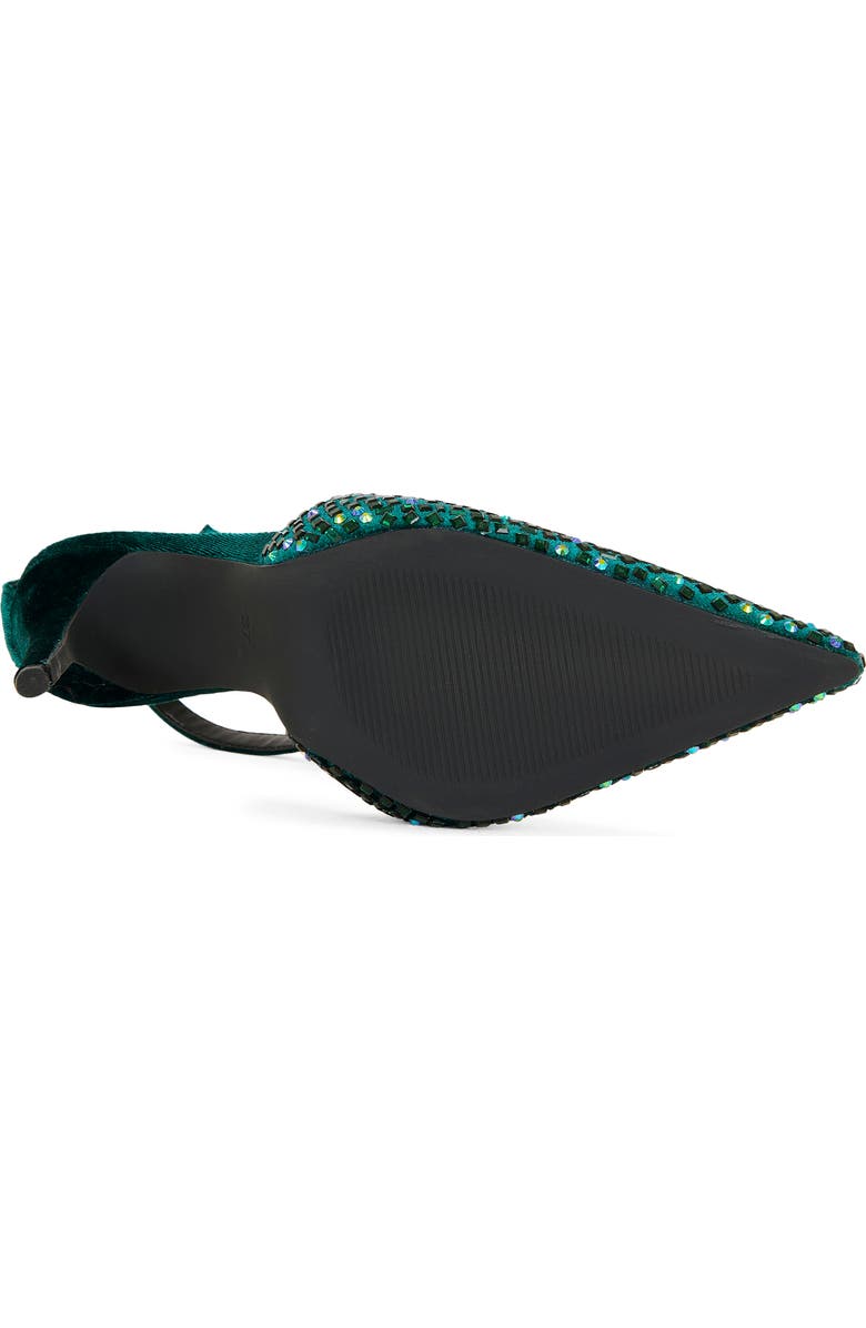 AZALEA WANG Waraia Ankle Strap Pointed Toe Pump, Alternate, color, Emerald