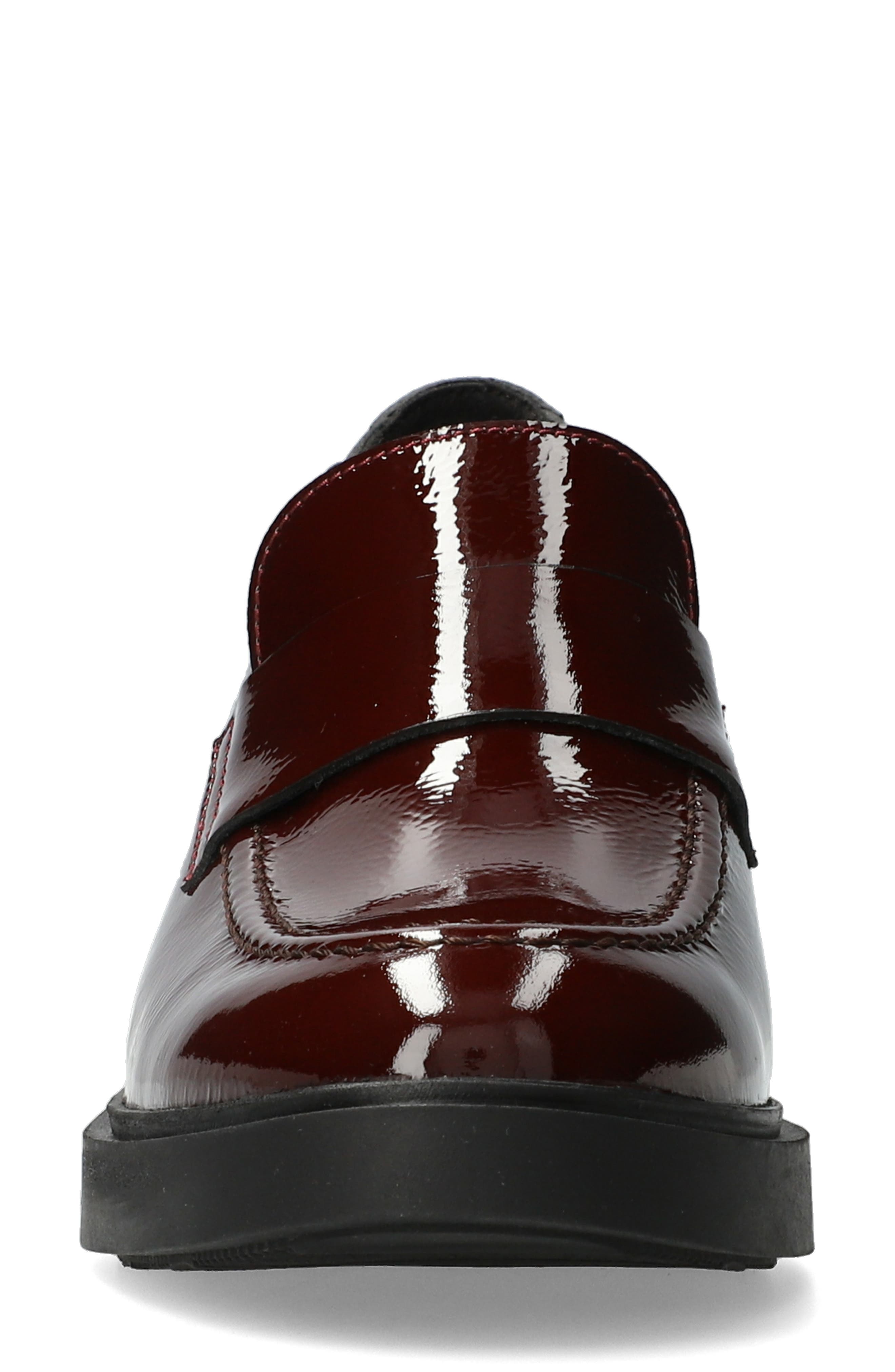 Mephisto Pamelia Patent Leather Loafer Pump, Alternate, color, Oxblood