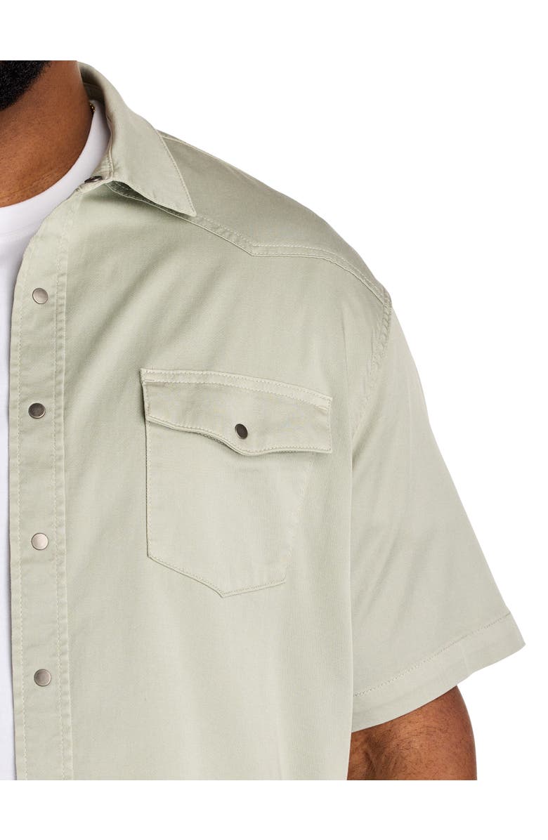 True Nation by DXL Big & Tall Western-Inspired Sport Shirt, Alternate, color, Belgian Block