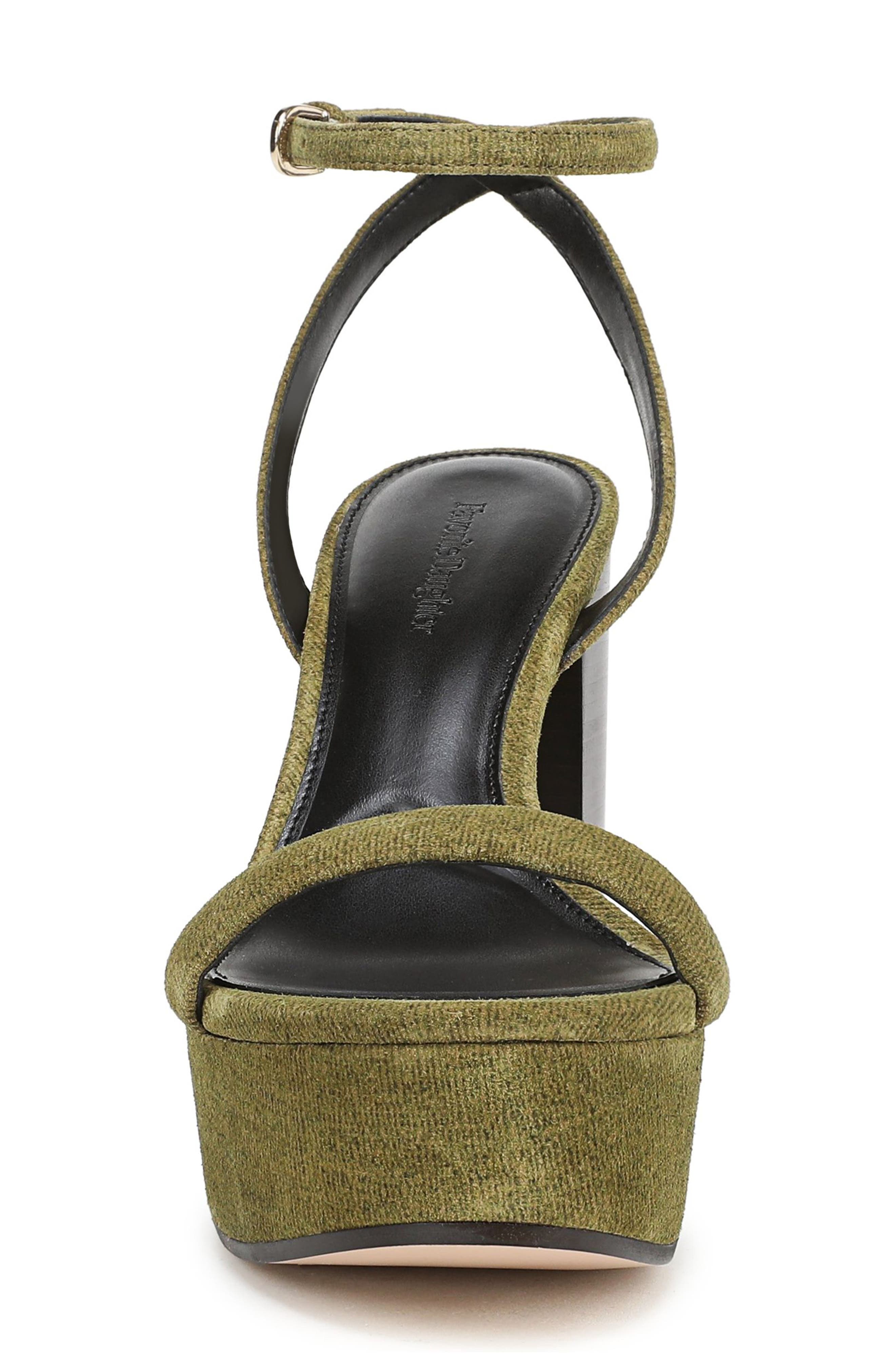 Ruby Ankle Strap Platform Sandal, Alternate, color, LEMONGRASS