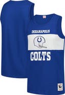 Mitchell & Ness Men's Mitchell & Ness Royal Indianapolis Colts Retro Colorblock Tank Top