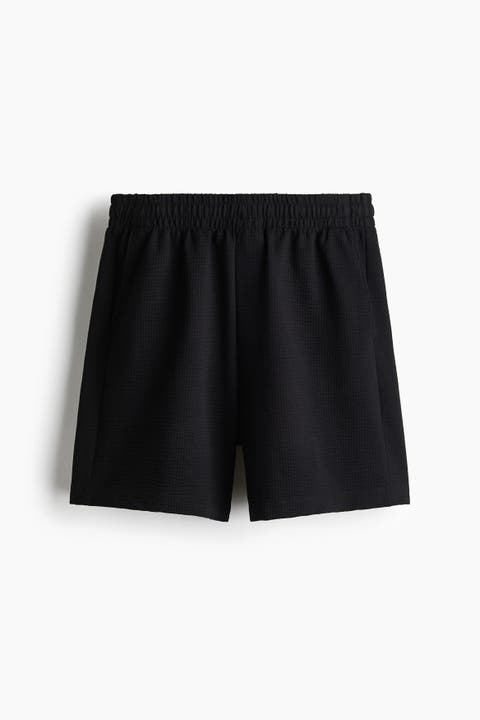 Relaxed Fit Waffled Shorts