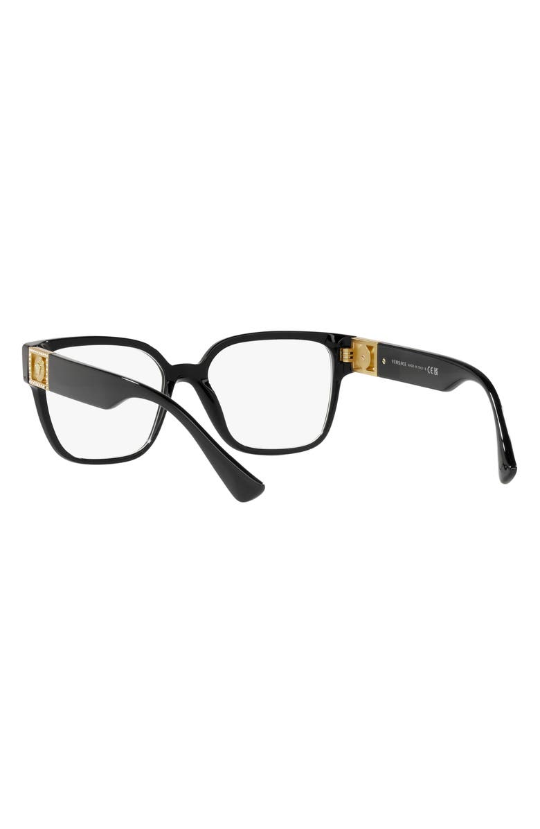 Versace 54mm Square Optical Glasses, Alternate, color,