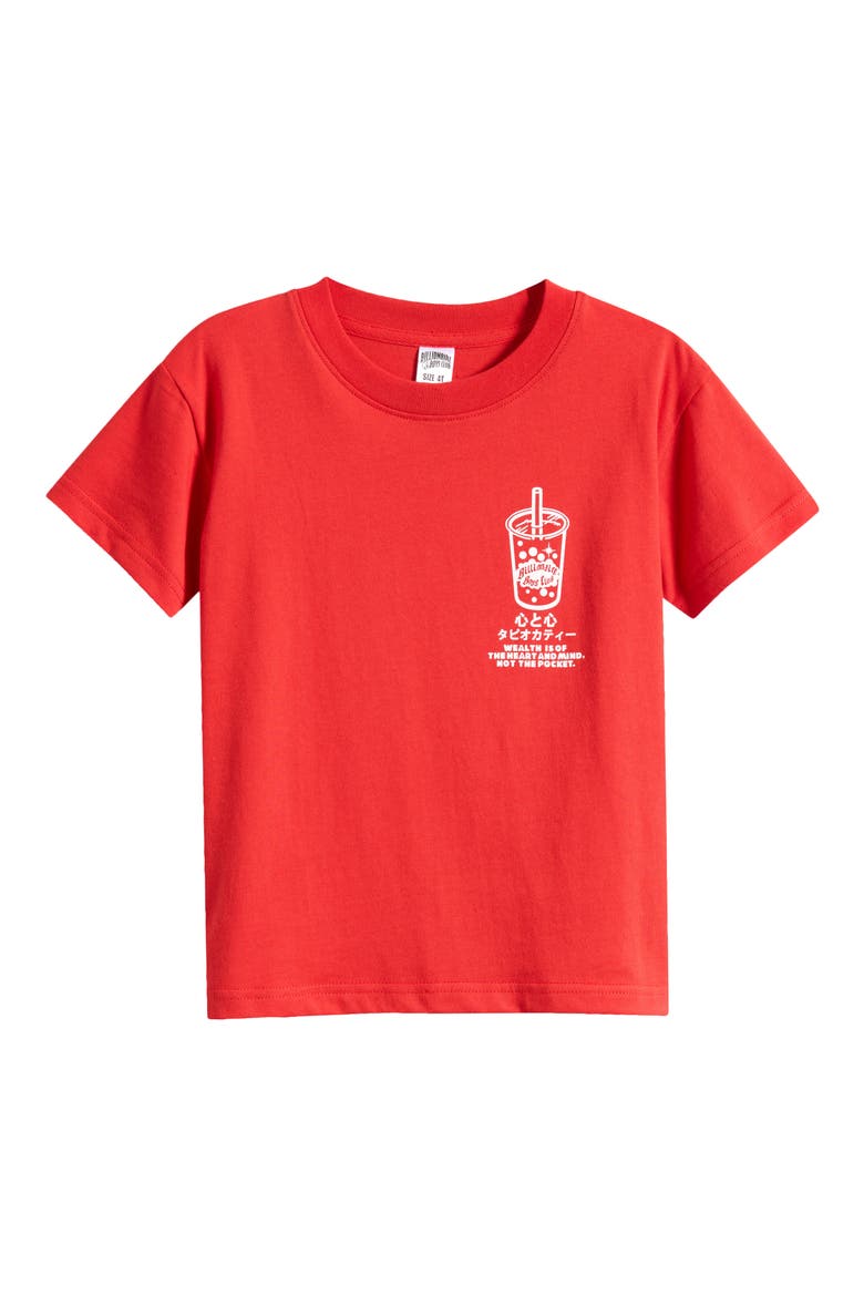Kids' Boba Cotton Graphic T-Shirt, Main, color, POPPY RED