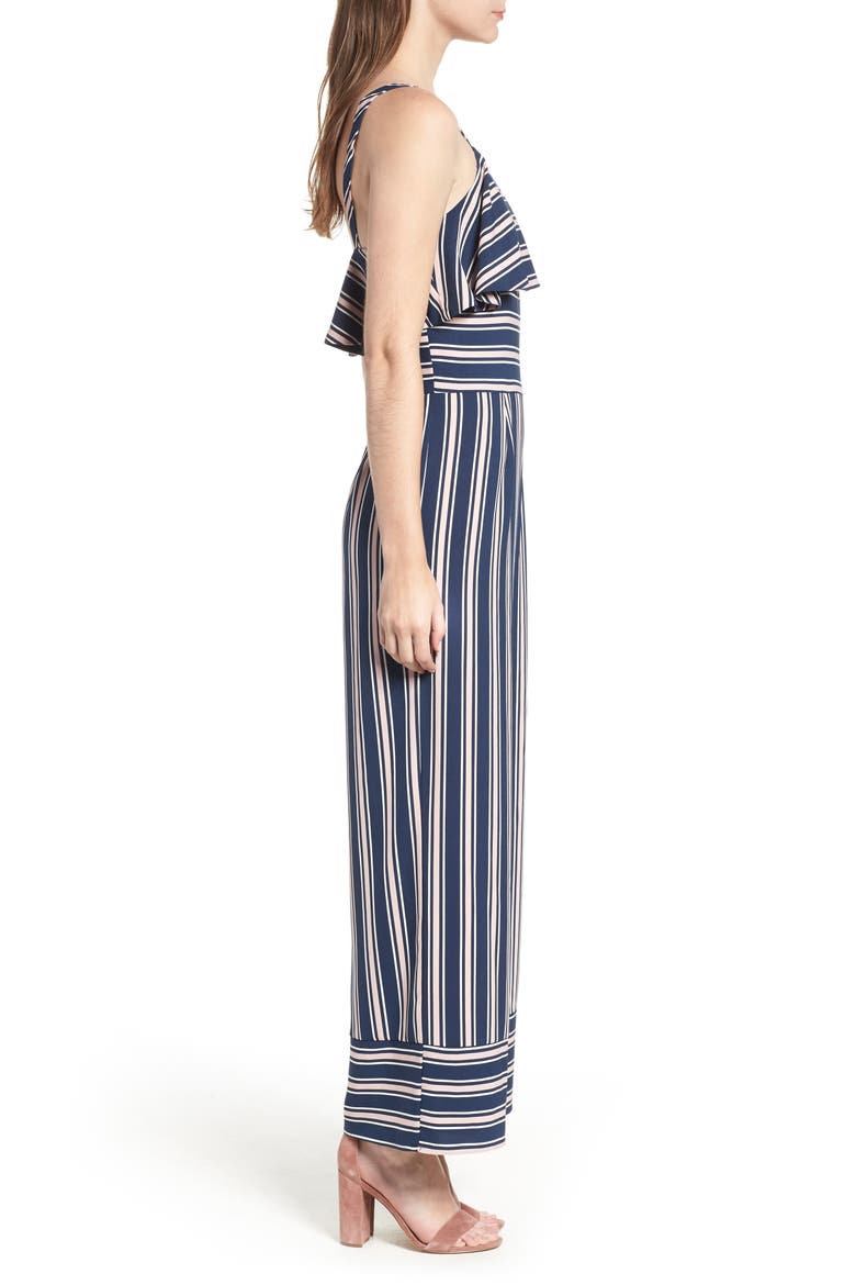 Stripe Jumpsuit, Alternate, color, NAVY PEACOAT STRIPE