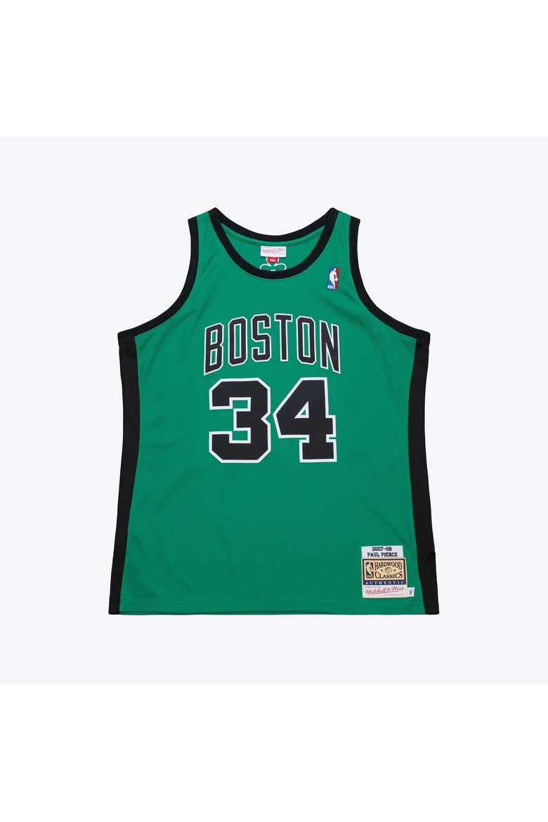 Men's Mitchell & Ness Paul Pierce Kelly Green Boston Celtics 2007-08 Hardwood Classics Authentic Jersey, Main, color, Kelly Green